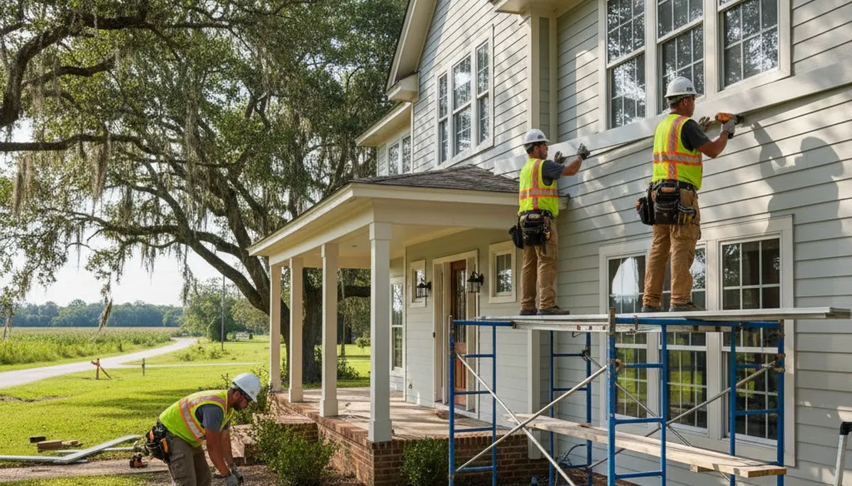 Vinyl siding installation in Shreveport, LA for a home exterior upgrade