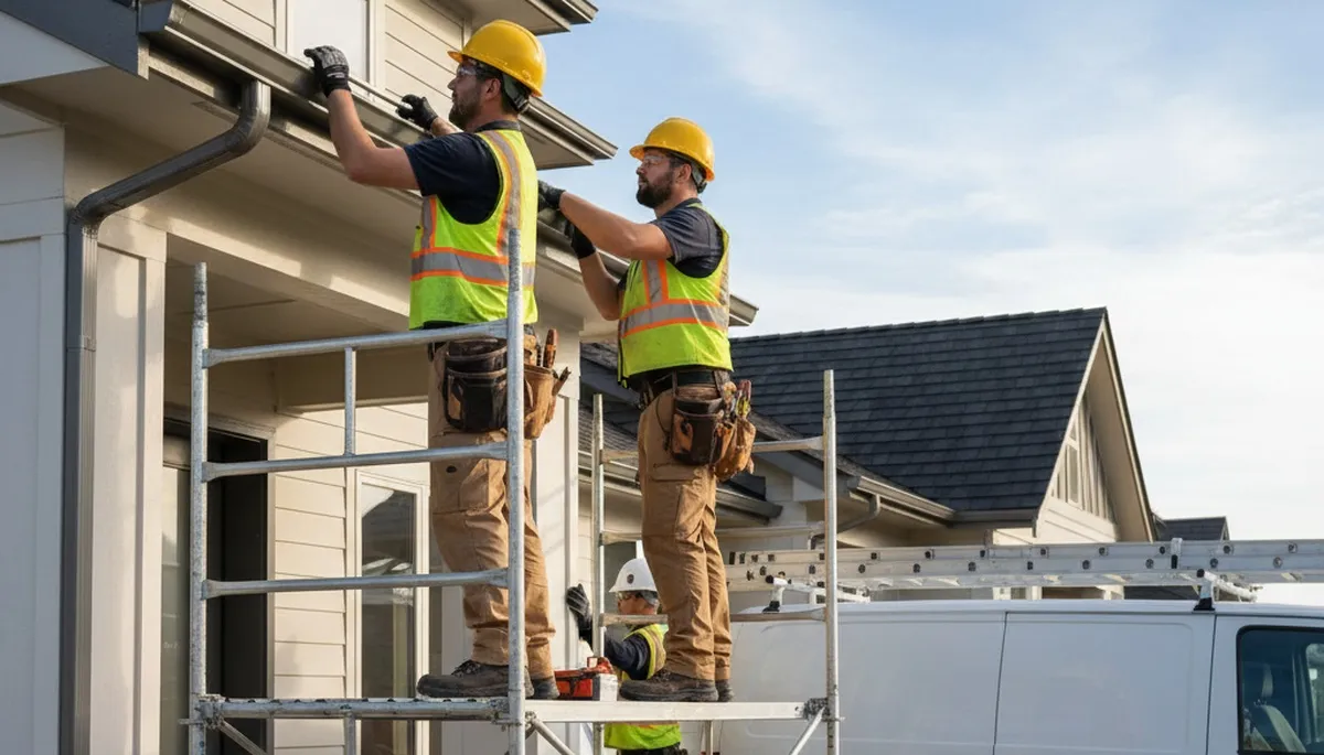 Gutter installation for Shreveport, LA homes by FX Remodeling & Exteriors to protect from heavy rain runoff